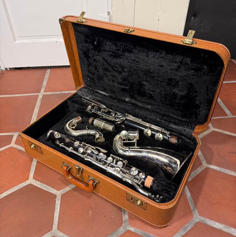 RARE — Serviced 1950’s Selmer Paris Depose Low E Natural Bass Clarinet image 1