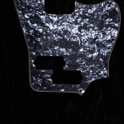 Squier Vintage Modified Jaguar Bass Short Scale Pickguard. 4 Ply Black Pearl image 1