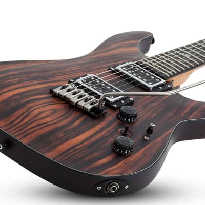 Schecter C-1 Exotic Ebony Electric Guitar - Natural Satin (3337) image 11