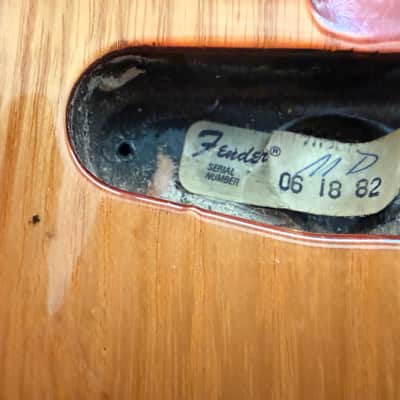 1982 Fender Telecaster Body - Fullerton factory - Sienna Sunburst image 3