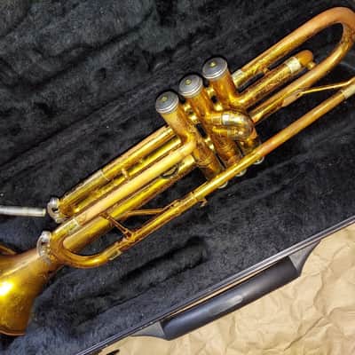 King Cleveland 600 Bb Trumpet, USA, Brass with Case, Good playing condition image 6