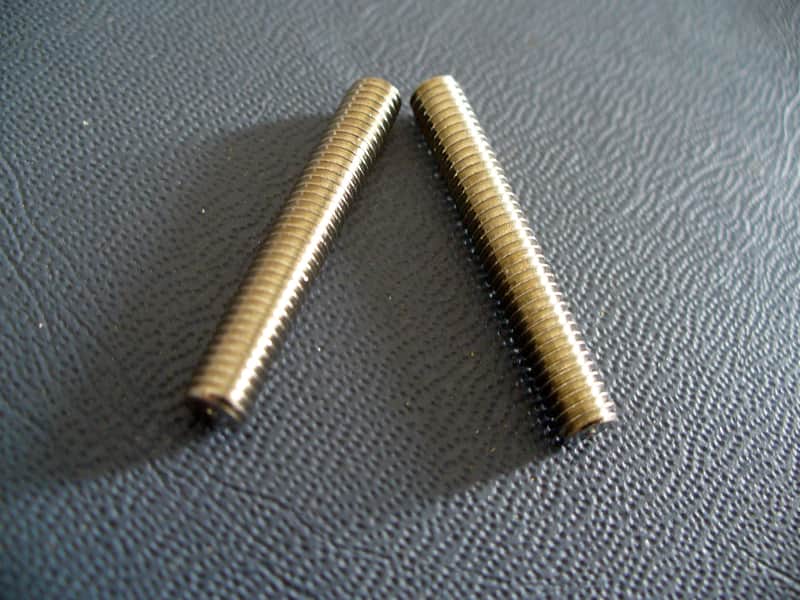 Gibson soft brass 50 posts M4 for metric ABR-1 bridge Les Paul Royal Mount 2026 - Nickel image 1