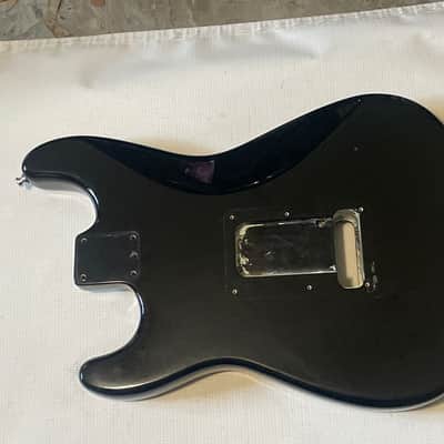 1988 Fullerton USA Fender American Stratocaster Black Guitar Body 2 Post Tremolo Ready image 14