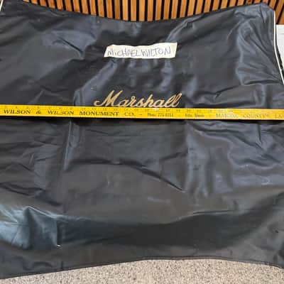 Michael "Whip" Wilton's Marshall 1960-Series 4x12 Cabinet Cover – Vintage Marshall Black Vinyl Cover – Queensrÿche Provenance image 3