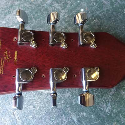 Vintage Icon V6 SG Junior Electric Guitar Roadworn image 10