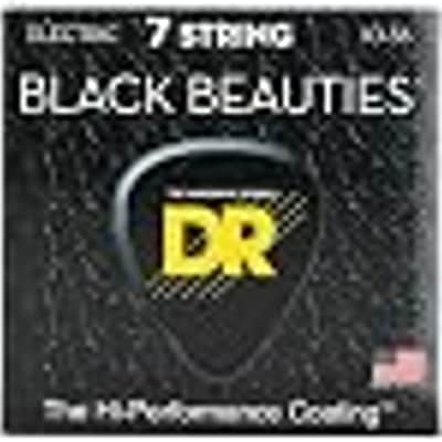 DR Strings BLACK BEAUTIES™ - BLACK Colored Electric Guitar Strings: 7-String Medium 10-56 image 3