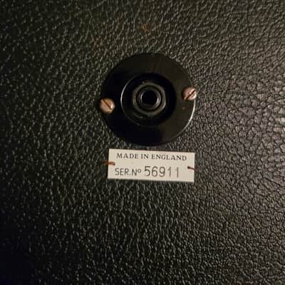 Incredibly Rare 1973 Marshall Model 1973 1x12 Ported Cabinet - 55hrz Pulsonic Greenback image 2