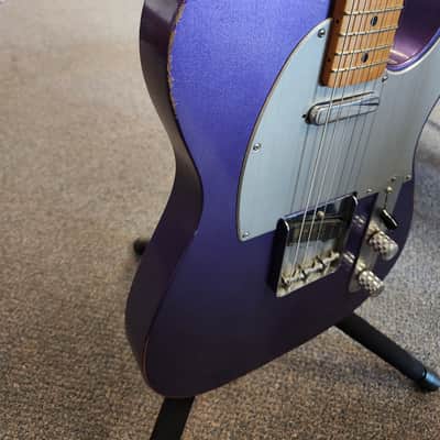 Used 2018 Fender Limited Edition Road Worn '50s Telecaster - Purple Metallic with Fender Deluxe Padded Gigbag image 12