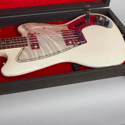 Danelectro  Dane D2B4 Owned by Jeff Tweedy of Wilco Solid Body Electric Bass Guitar (1967), ser. #2017, original black hard shell case. image 13