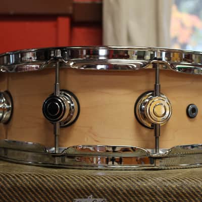 DW Collector's Maple Standard 5"x14 Snare Drum in Natural Maple image 4