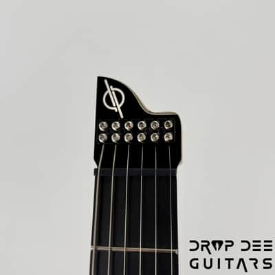 Infinia Neptune Headless Electric Guitar w/ Bag - Solid Lunar Black image 11