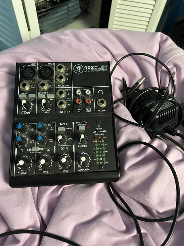 Mackie 402VLZ4 4-Channel Mic / Line Mixer 2014 - Present - Black image 1