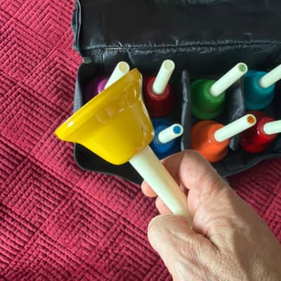 KidsPlay Children's 8 Note Handbell Set RB 108 With A Case. No Box image 5