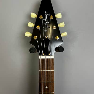 Epiphone Korina Flying V 2023 - Aged Natural (White Pickguard) image 4