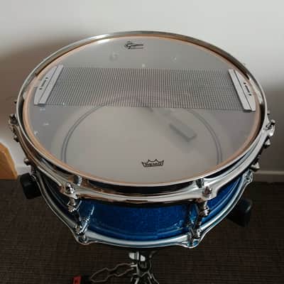 Limited Edition Gretsch Mike Johnston 5.5x14" Brooklyn Standard Snare Drum in Blue Glass image 6