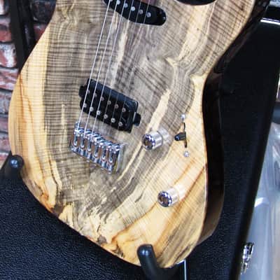 Lipe Guitars Virtuoso 2017 Natural Flame Buckeye Burl image 4