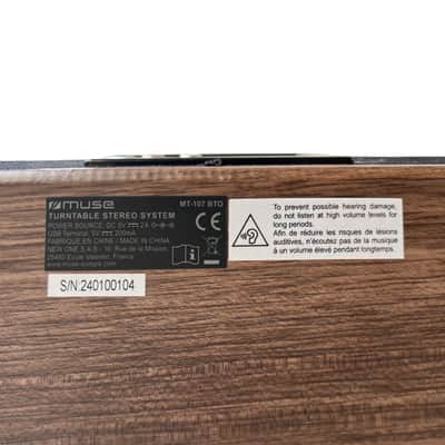 Muse vintage-style Turntable Stereo System image 3