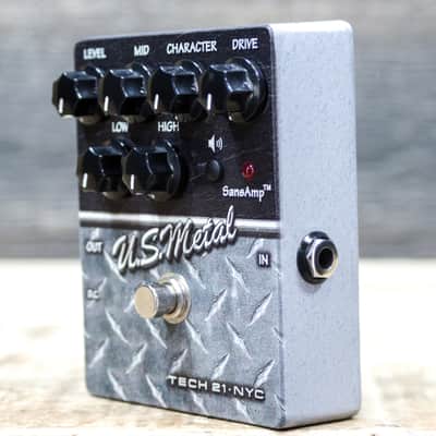 Tech 21 NYC SansAmp US Metal Character Series Distortion Preamp Effect Pedal image 2