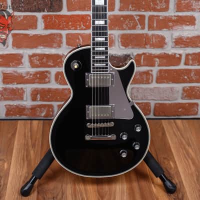 Edwards E-LP-130CDJS John Sykes Les Paul Custom Black 2022 w/Hardshell Case image 1