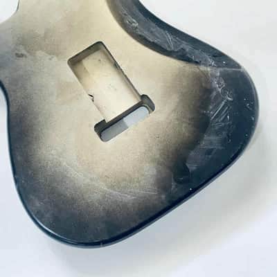 Black SSH Basswood Guitar Strat Style Body image 5