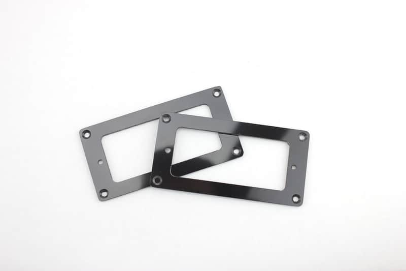 Humbucker to Mini-Humbucker Adapter Pickup Ring Pair Set Black image 1