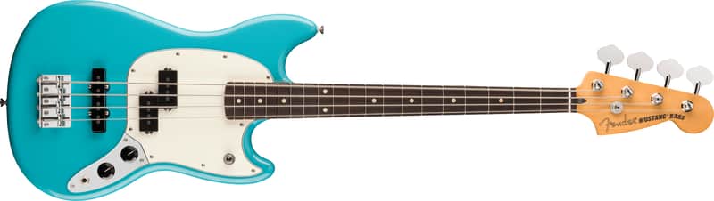 Fender Player II Mustang Bass PJ Rosewood FB Aquatone Blue