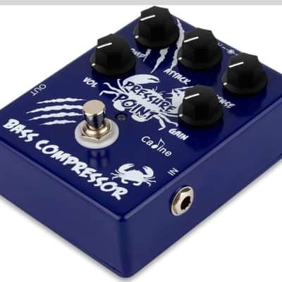 Blue CP 45 Caline BASS Guitar Effects Pedal Pressure point Bass Compressor True Bypass Effect Pedal Aluminum-alloy  2024 - BLUE/NAVY image 4