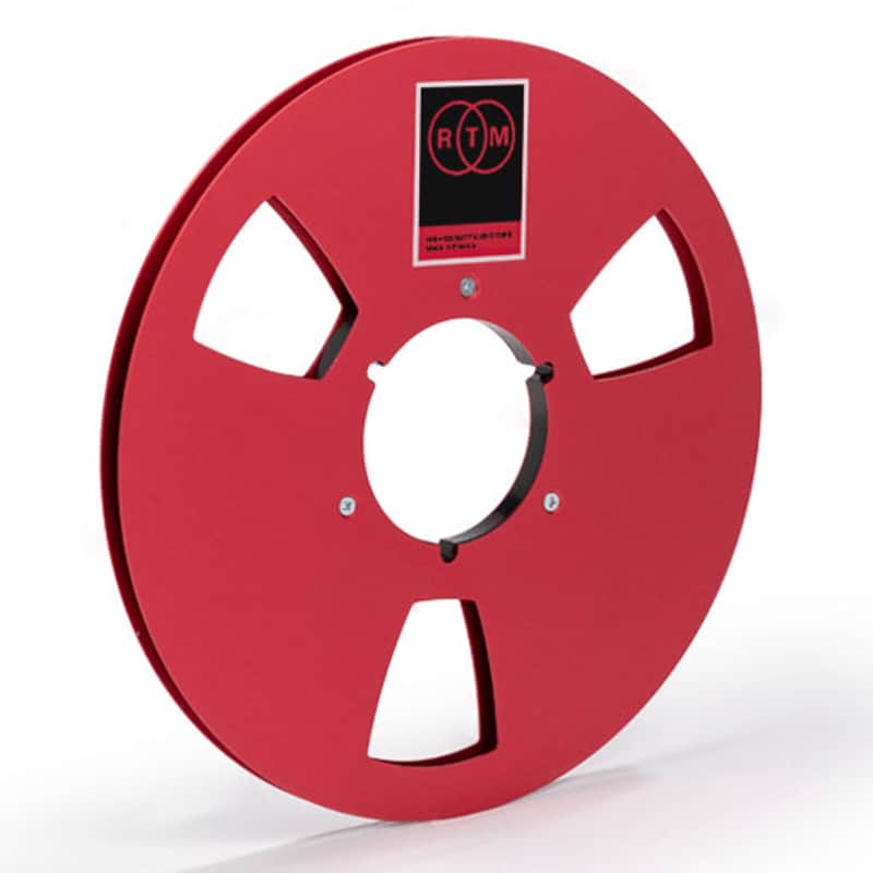 RTM R39604 1/4″ Empty Metal Reel with NAB Hub in Hinged Box - Red image 1