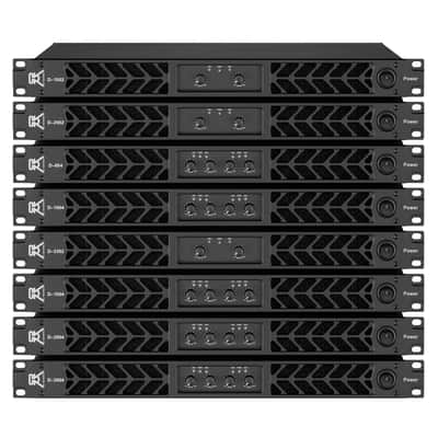 CVR D-654 Black Digital Power Amplifier 4 Channel High Power Pro Audio Amp image 3