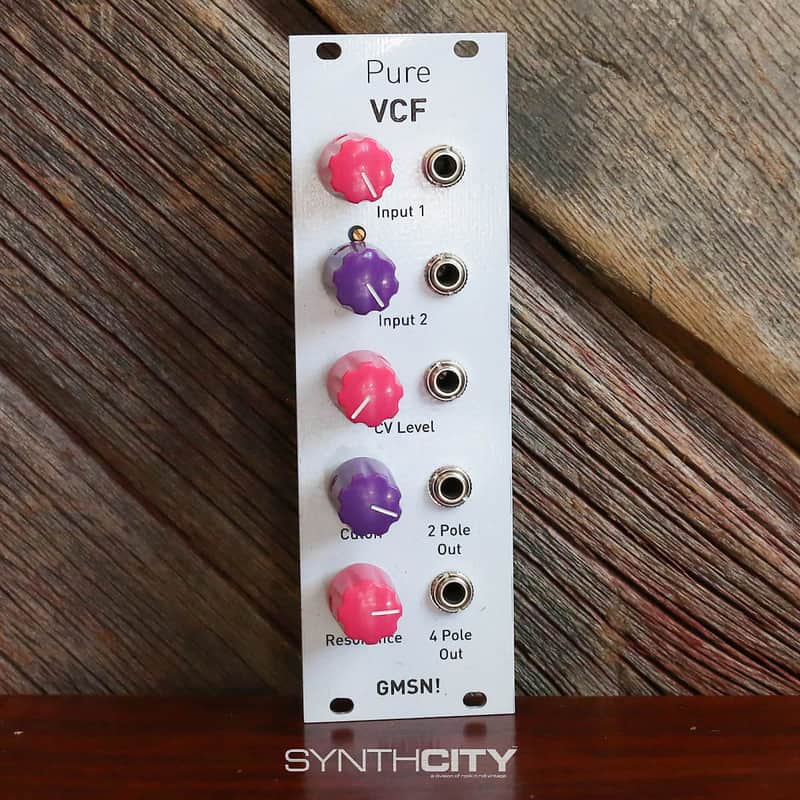 GMSN! Pure VCF Filter Eurorack Module - White Panel image 1