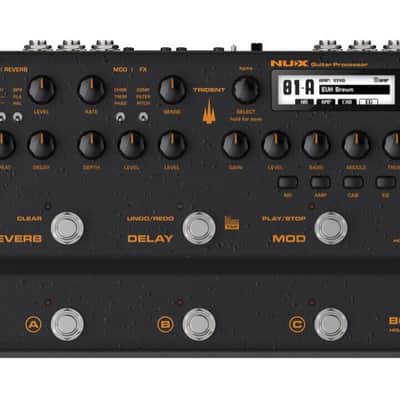 Mint NUX TRIDENT NME-5 Guitar Processor With Amps, IR Loader, FX, Phrase Looper Black image 8