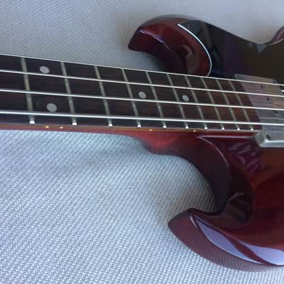 Greco EB-650 Bass 1987 Cherry Red image 6