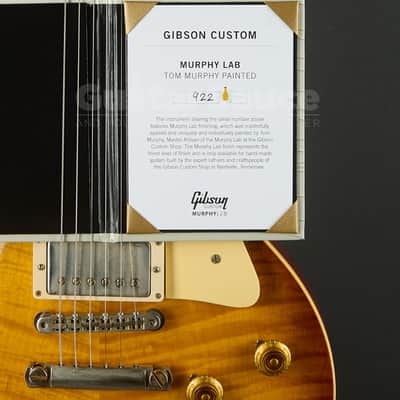 Gibson Custom Shop Tom Murphy Painted Murphy Lab 1959 Les Paul Standard Tom’s Reissue (COD 1286UG)  2022 - Tea Light Aged image 15