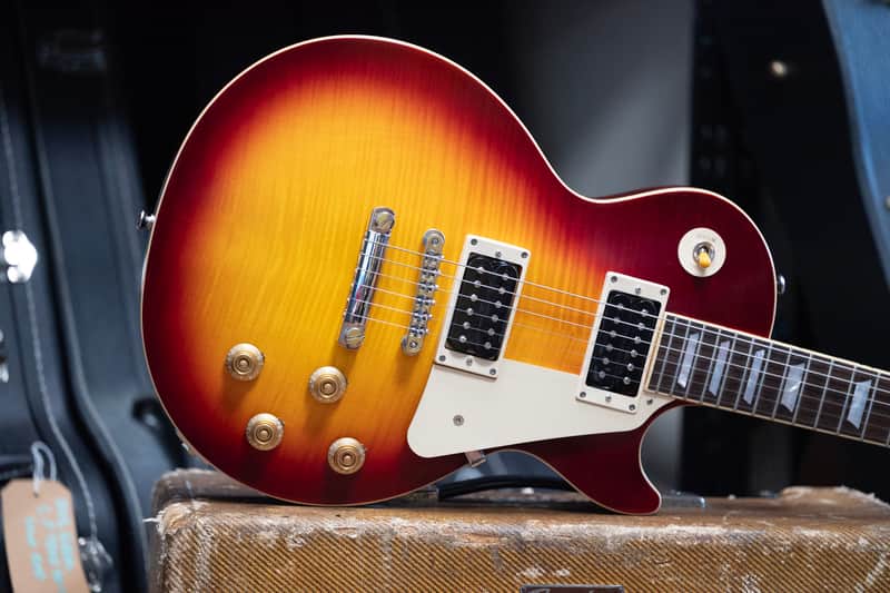 2025 Epiphone Inspired by Gibson Custom 1959 Les Paul Standard - in Deep Cherry Sunburst image 1