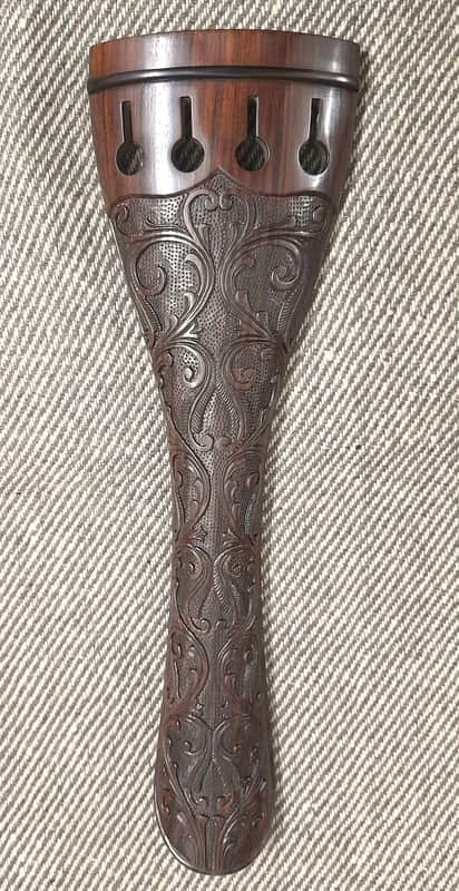 Doublebass Tailpiece Round Model 3/4 size in Rosewood image 1