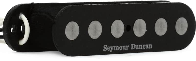 Seymour Duncan SSL-4 Quarter Pound Flat Pole Neck/Bridge Strat Single Coil Pickup - Black image 1