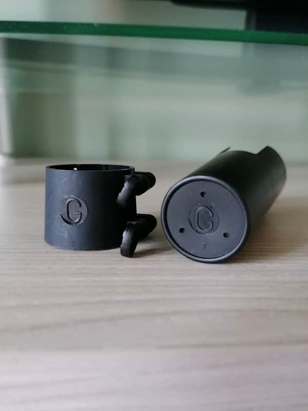 Rare Selmer USA Antony Gigliotti ligature and cap for hard rubber tenor sax mouthpiece. image 1