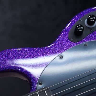 Ernie Ball Music Man DarkRay Bass Plasma Purple 4-String Electric Bass w/Case image 11