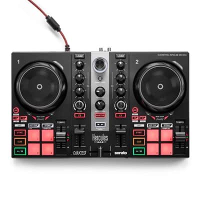 Hercules DJ Learning Kit MK2 – DJControl Inpulse 200 Controller, Speakers, Headphones & Software image 2