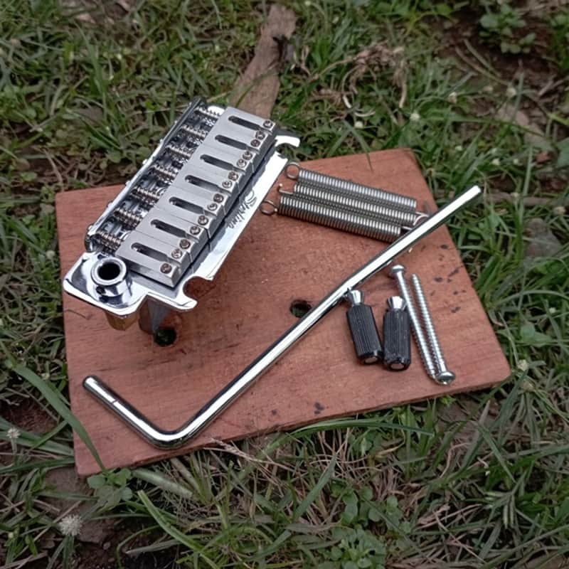 Sterling By Music Man Designed 7 String Tremolo Bridge - Chrome | Music Man JP stock bridge | Expedited Delivery Included | image 1