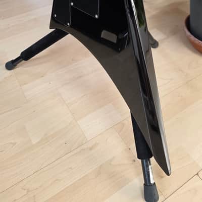 Grover Jackson Concorde Randy Rhoads Flying V BRAND NEW 2015 GJ2 NOS Limited Edition Discontinued Black Pinstripe Alexi Laiho FR Floyd Rose HH Hipshot Tuners TIME CAPSULE CASE QUEEN RARE Neck-Thru Collector Guitar image 19