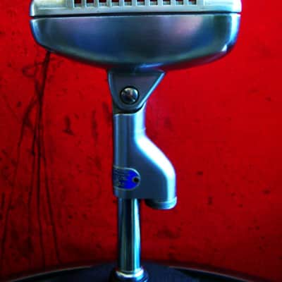 Vintage 1950's Shure 51 dynamic Microphone multi Z w cable Nat King Cole 55 55S 737A # 7 image 11