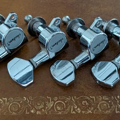 2000's Jackson Chrome Electric Guitar Jin Ho Korea Tuners Tuning Pegs 6 In Line image 1