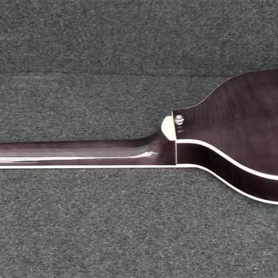 Hofner HI-459 Beatle 6 String Electric Guitar Trans Black Violin Body Shape image 6