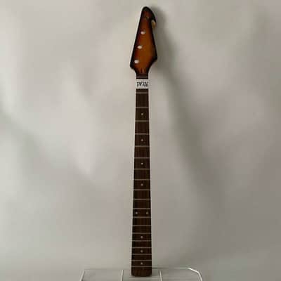 Tobacco Burst Headstock 4 String Bass Guitar Maple Neck, Rosewood Fingerboard image 1