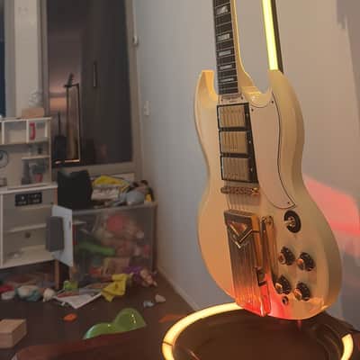 Gibson Custom Shop 60th Anniversary '61 Les Paul SG Custom 2021 - Polaris White image 3