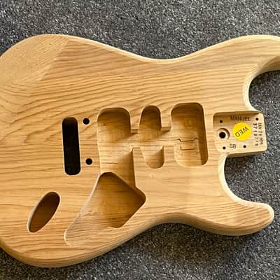 Fender American Professional II Stratocaster guitar body unfinished pine image 1