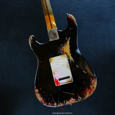 Fender Stratocaster Black Heavy Aged Relic image 13