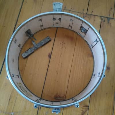 Gretsch COB 4165+Lightning Throw RARE Round Badge Snare Drum Brass+Cast Rims 60s image 11
