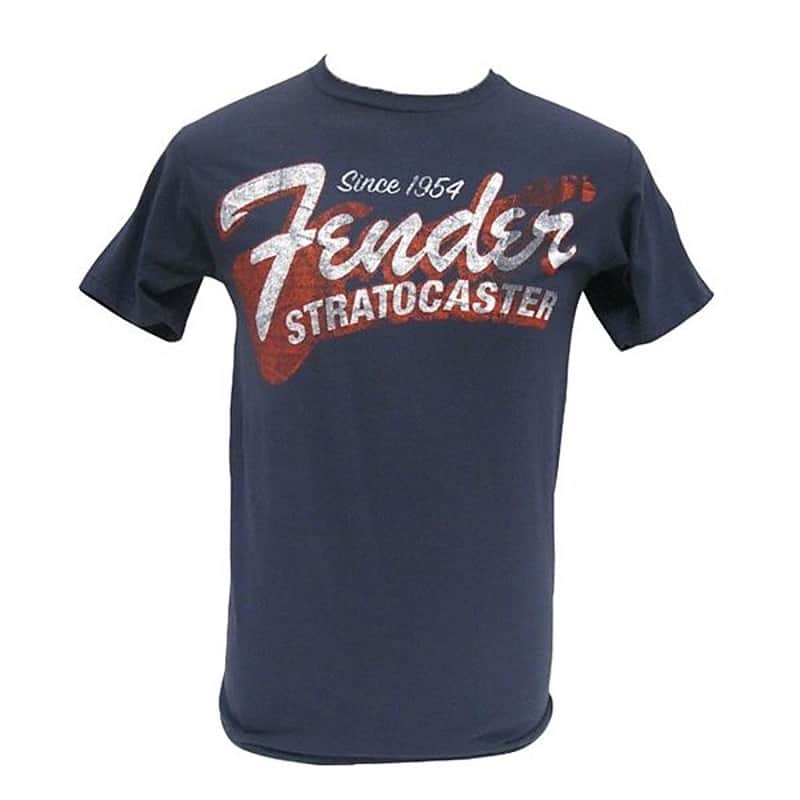 Fender Since 1954 Strat T-Shirt, Blue, XXL 2016 image 1